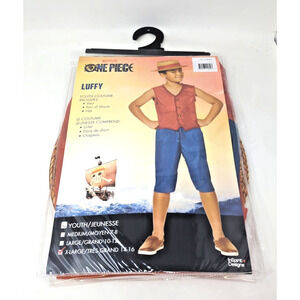 Netflix One Piece Luffy Costume Cosplay Anime Outfit - Youth Child Size XL 14-16